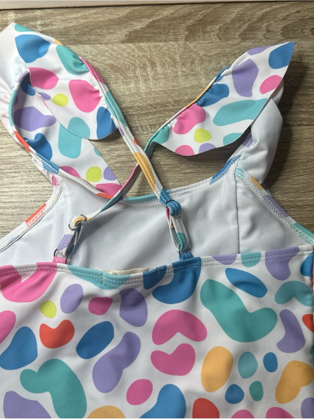Marie Nicole Boutique Printed Spot Girls Swimsuit Size 4XL 14/16 - Picture 8 of 9